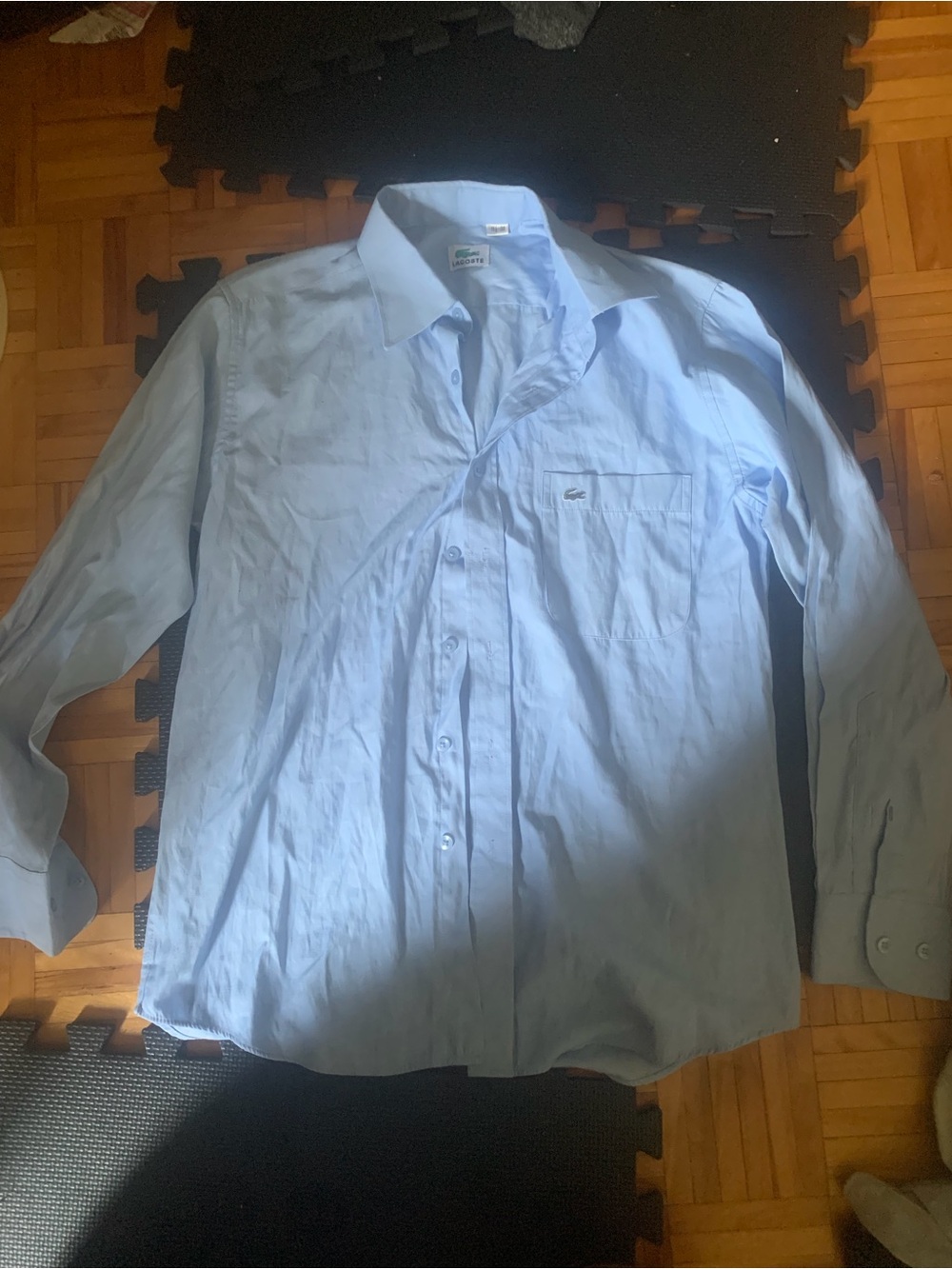 Lacoste Light Blue Long Sleeve Dress Shirt